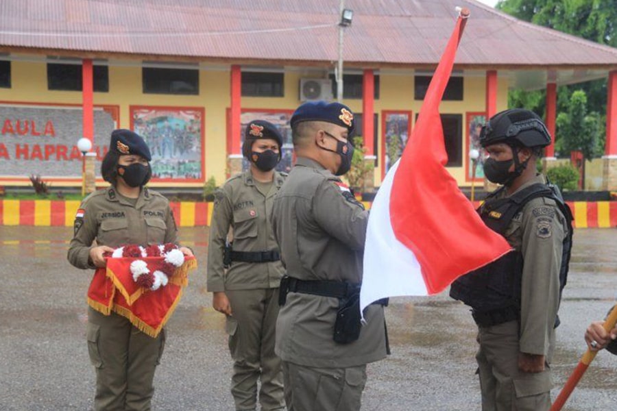 90 Personel Brimob Polda NTT BKO ke Perbatasan Indonesia – Timor Leste